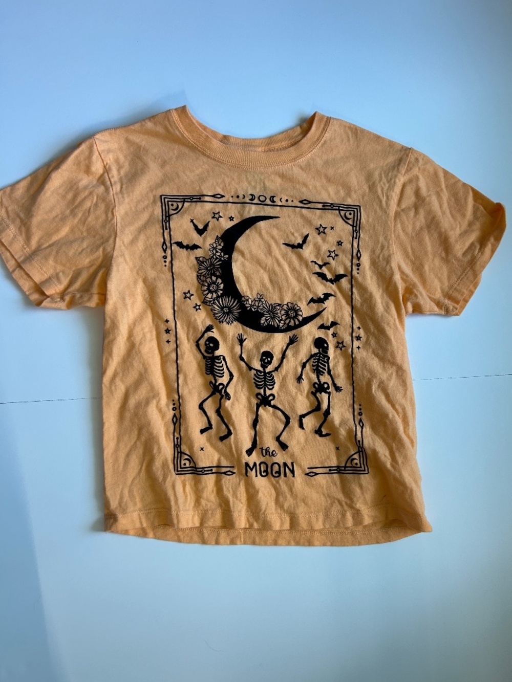 the MOON dancing skeleton t-shirt